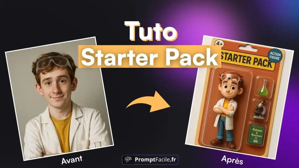 prompt utiliser pour générer un starter pack avec ChatGPT
