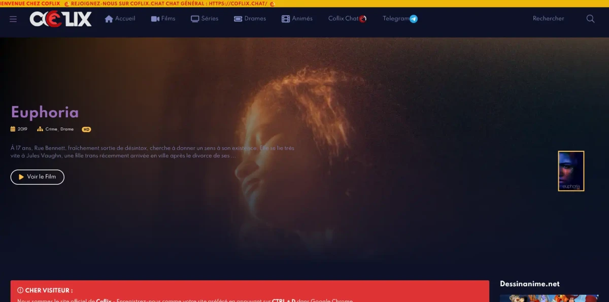 Coflix ne fonctionne plus