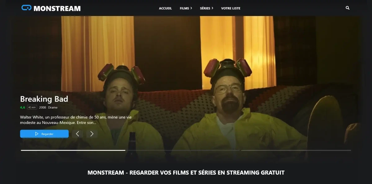 MonStream nouvelle adresse