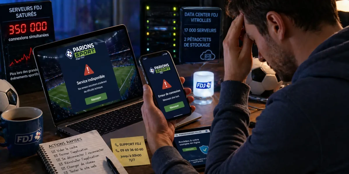 Parions Sport bug aujourd'hui