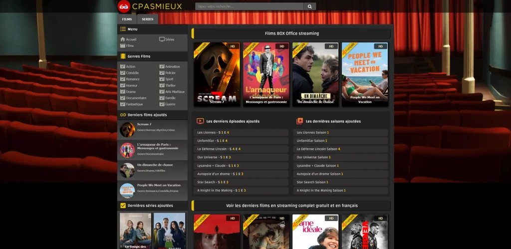 Quels contenus sont disponibles sur cpasmieux